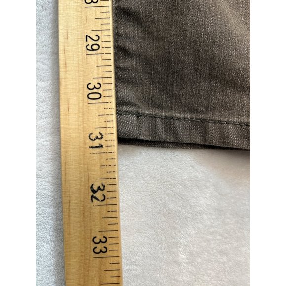 Chicos Jeans Womens 0 Brown Platinum Denim Ultimate Fit Slim Leg Stretch - Picture 8 of 9